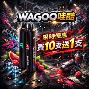 WAGOO哇酷拋棄式6500口🪄KIS5號高端子品牌(任選10隻送一隻口味請備註)